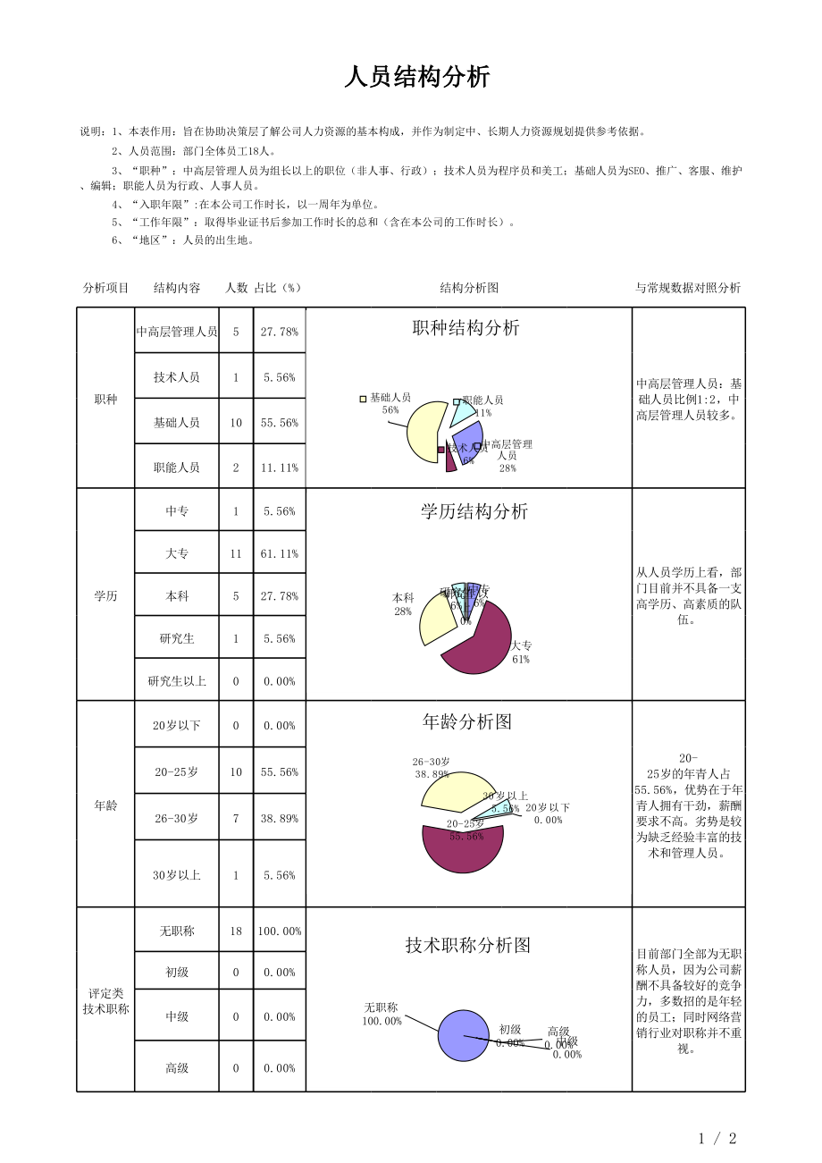 人力资源结构分析表 (2)_第1页