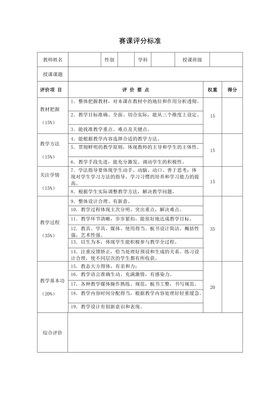 教学大比武评分标准_第1页