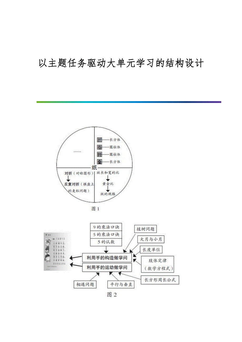 以主题任务驱动大单元学习的结构设计_第1页