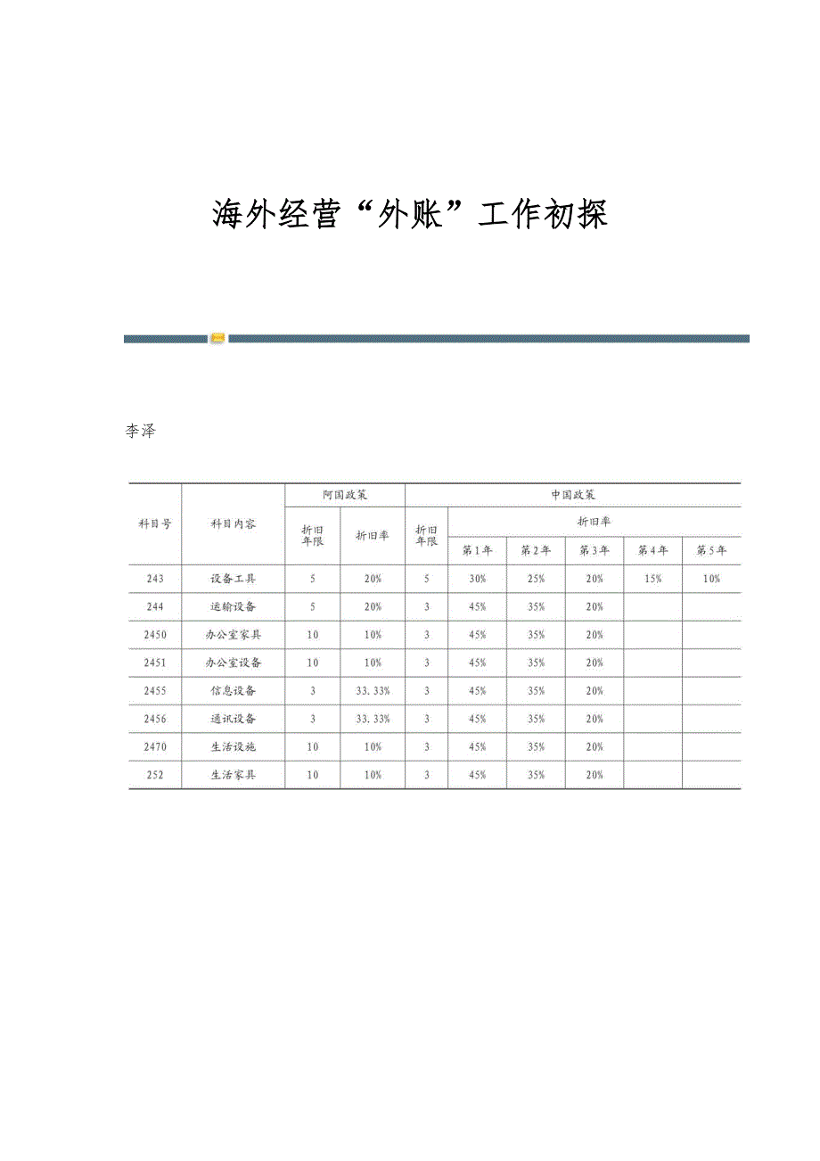 海外经营外账工作初探_第1页