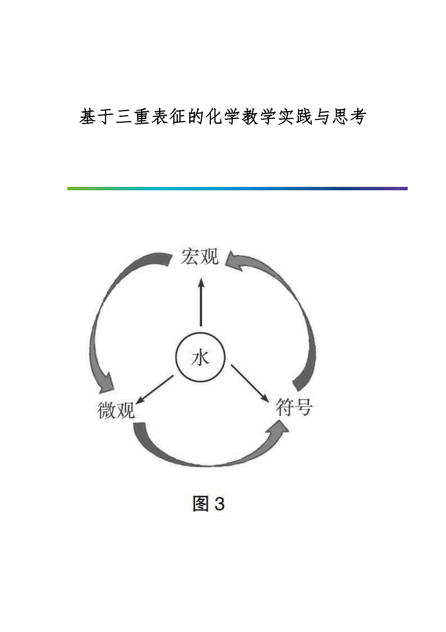 基于三重表征的化学教学实践与思考_第1页