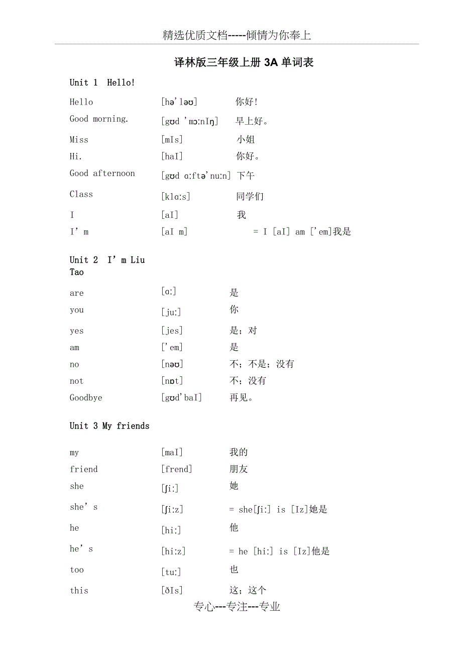 译林版小学英语单词表(带音标)(总39页)_第1页