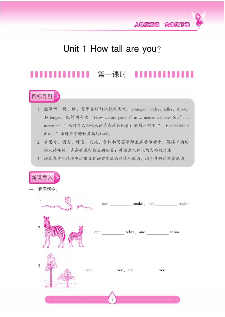 六年级英语.新课标两导两练高效学案(人教版)_第1页