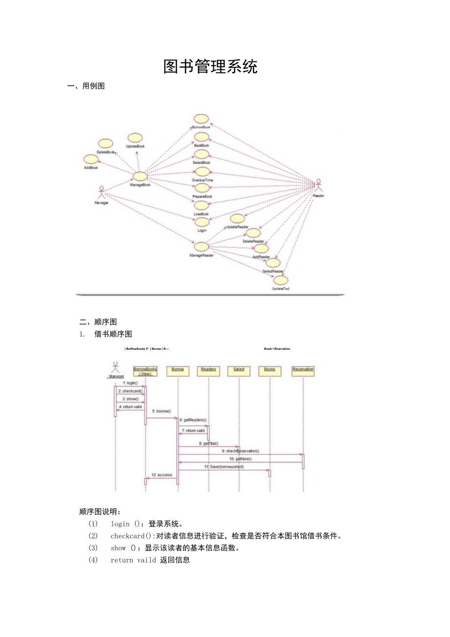 uml图书管理系统模型_第1页