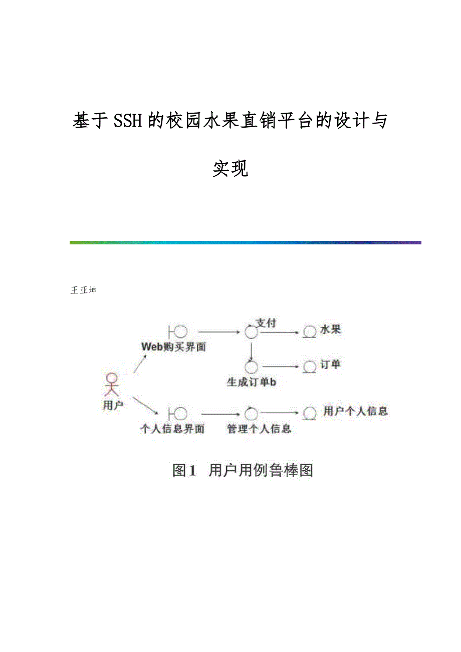 基于SSH的校园水果直销平台的设计与实现_第1页