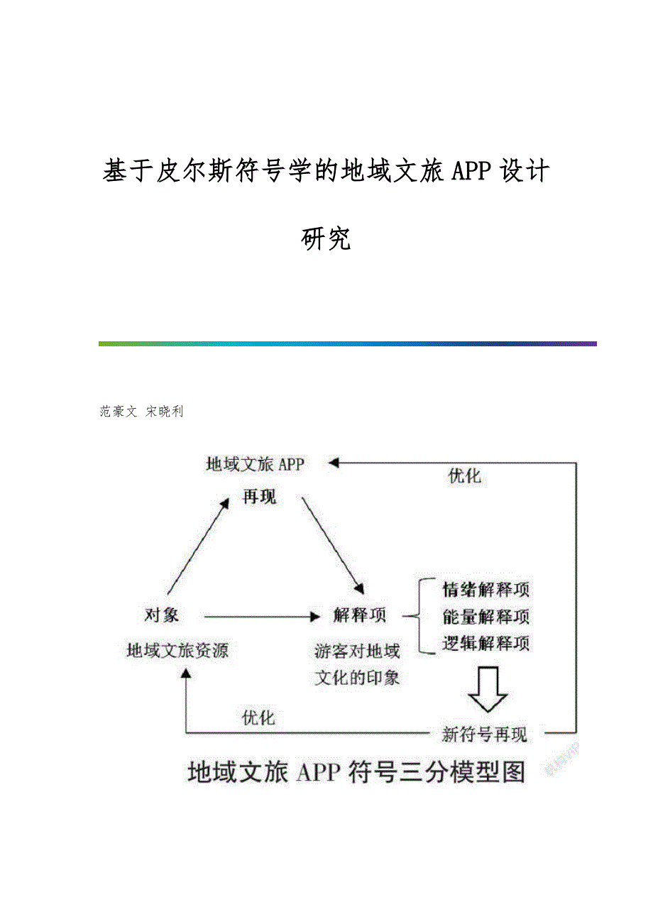 基于皮尔斯符号学的地域文旅APP设计研究_第1页
