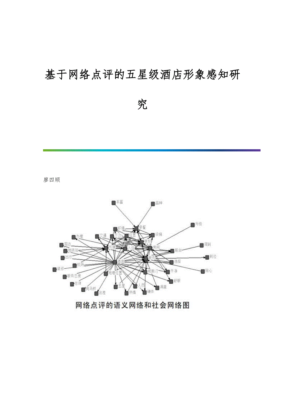 基于网络点评的五星级酒店形象感知研究_第1页