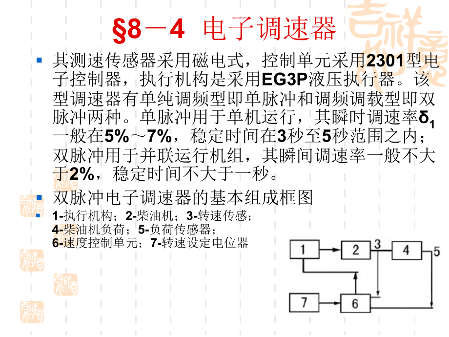 船舶柴油机课件 4第四节 电子调速器_第1页