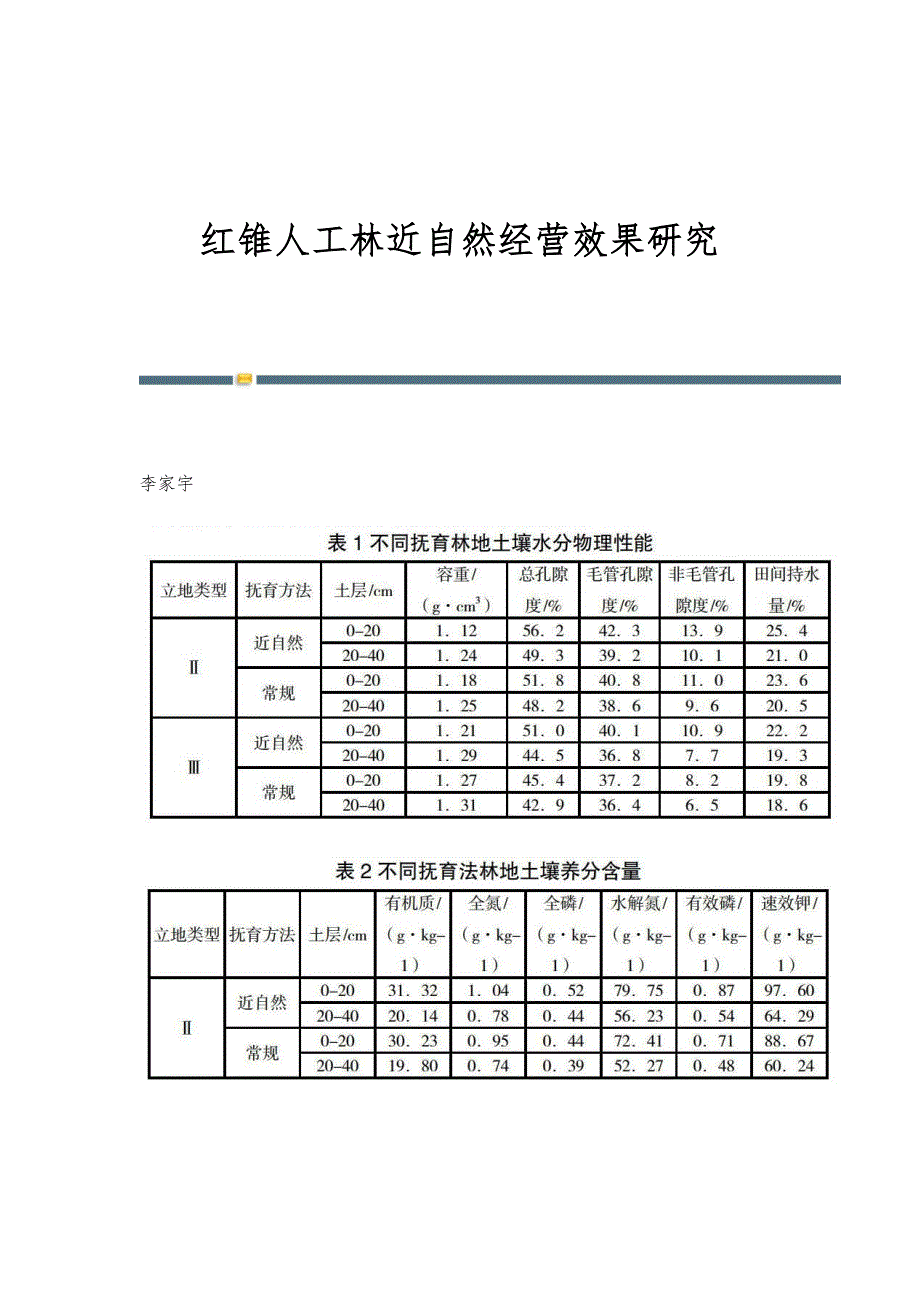 红锥人工林近自然经营效果研究_第1页