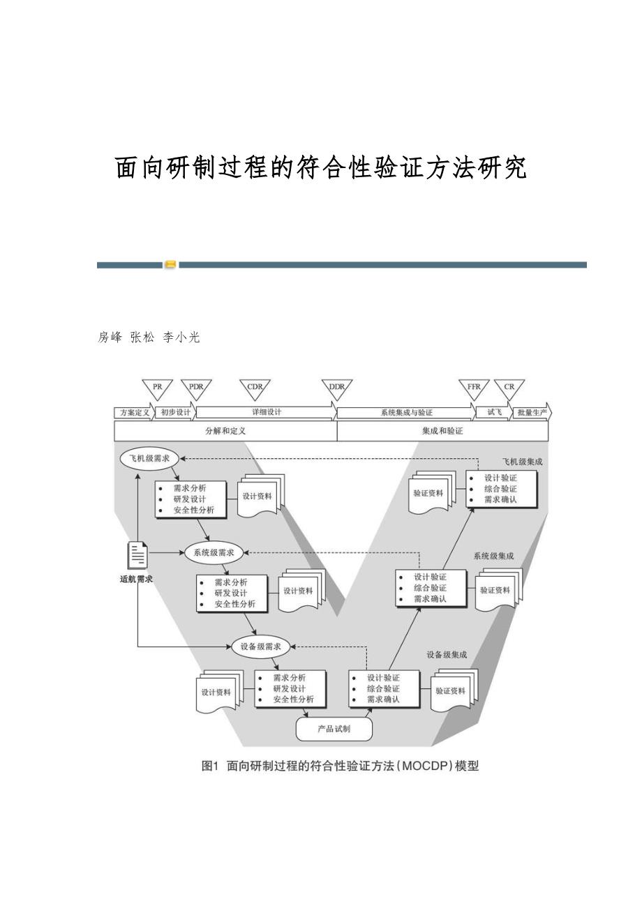 面向研制过程的符合性验证方法研究_第1页
