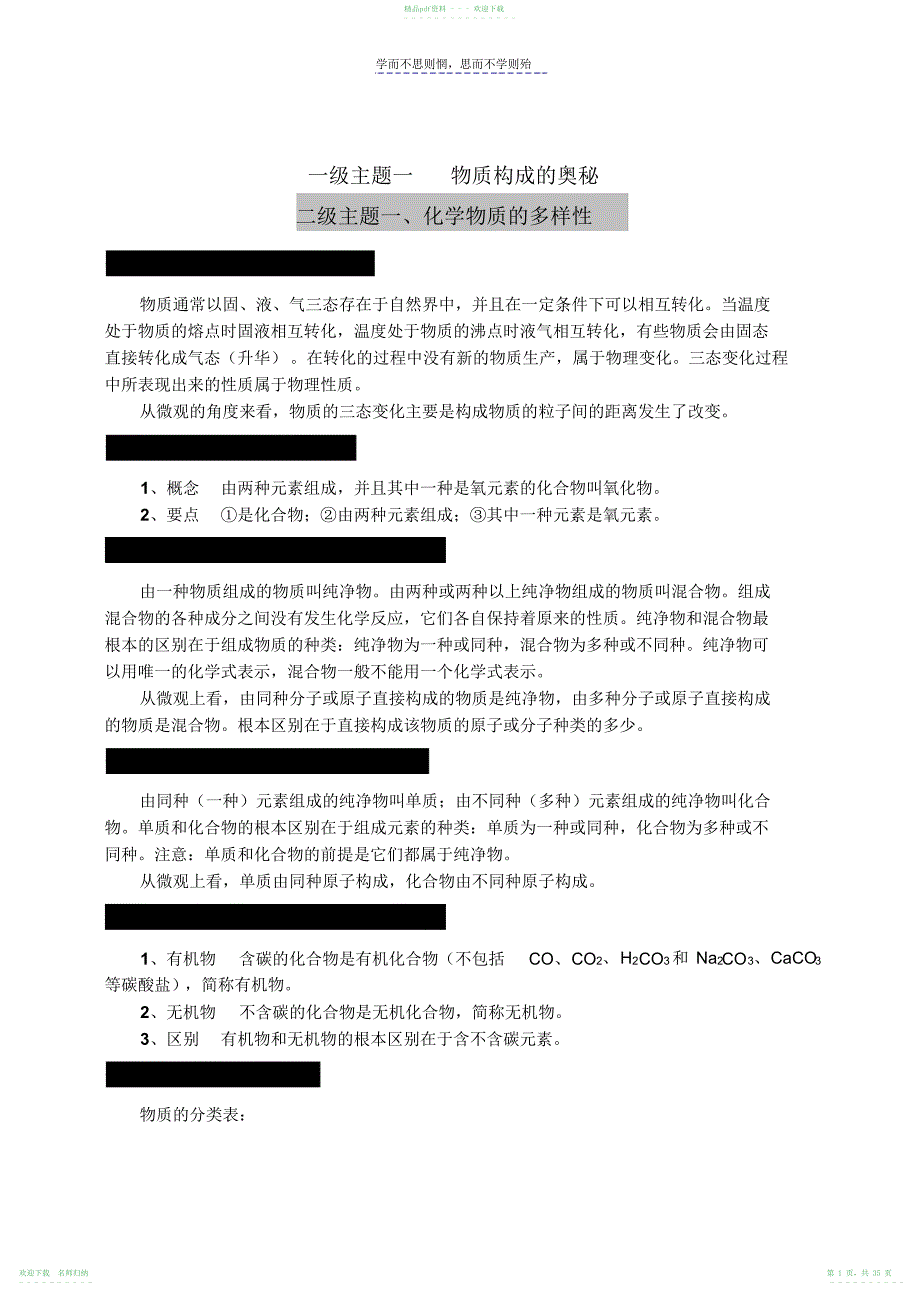 中考化学考试大纲详解_第1页