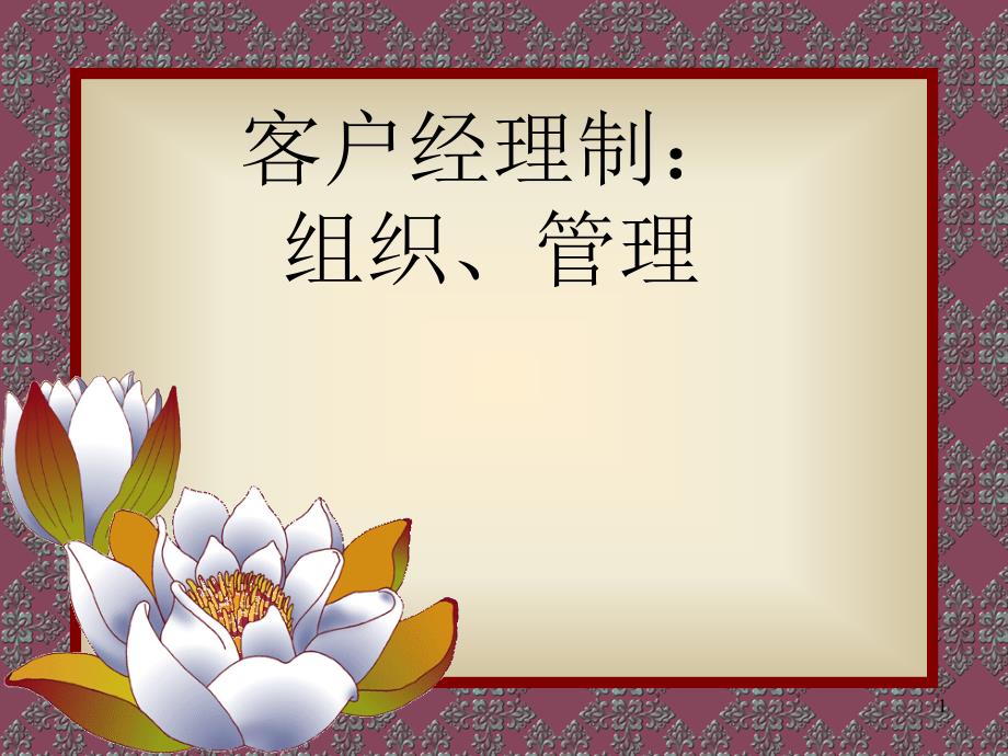 客户经理组织、管理手册(共19页)_第1页