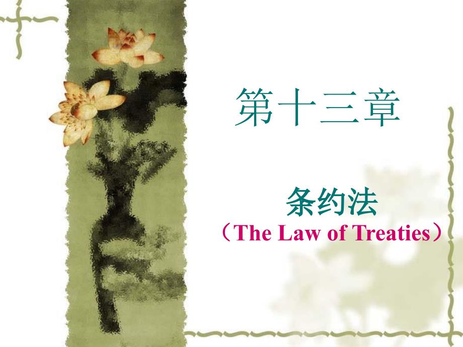 第十三章条约法ppt课件_第1页