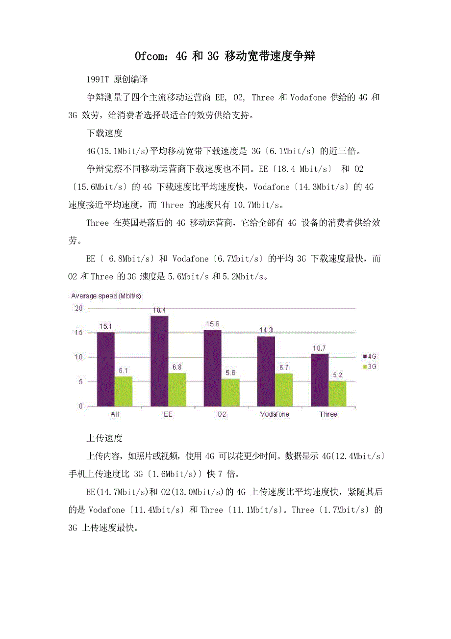 Ofcom：4G和3G移动宽带速度研究_第1页