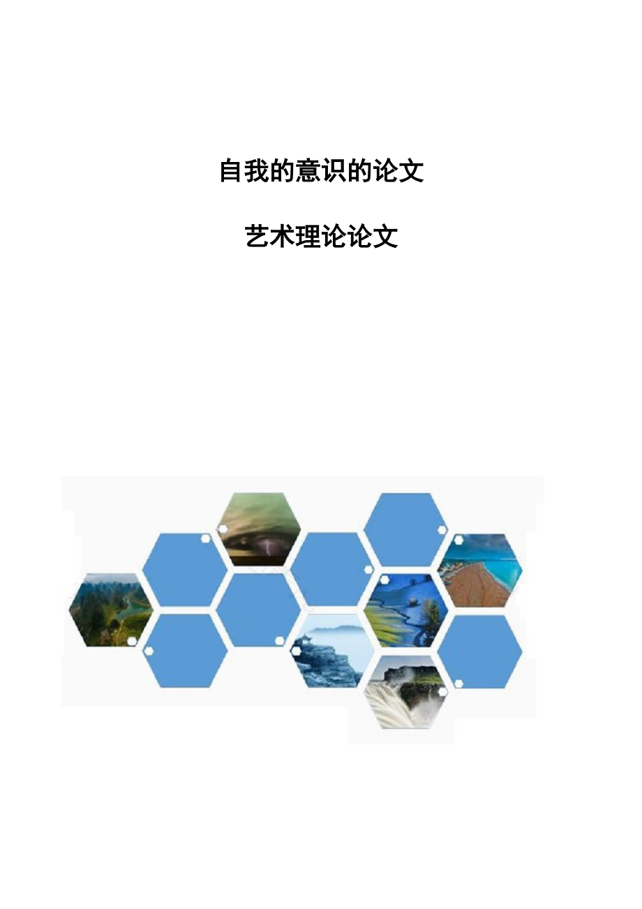自我的意识的论文-艺术理论论文_第1页