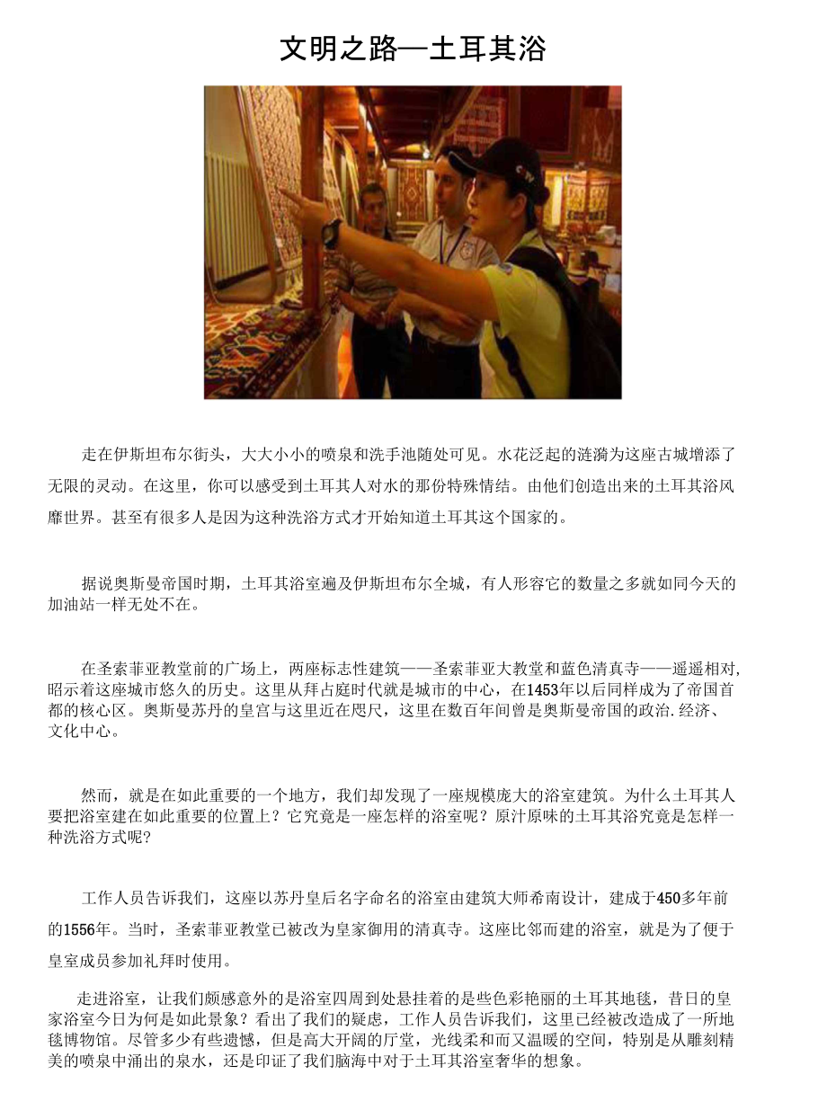 文明之路——土耳其浴_第1页