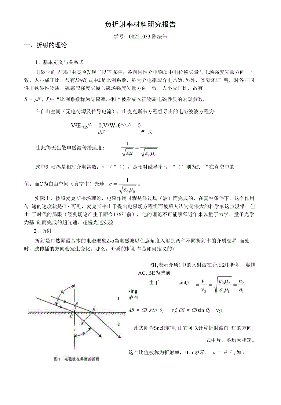【精品】负折射材料研究报告_第1页