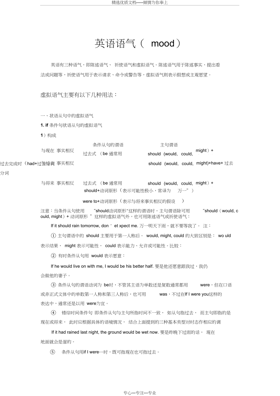 动词语气-虚拟语气(共8页)_第1页