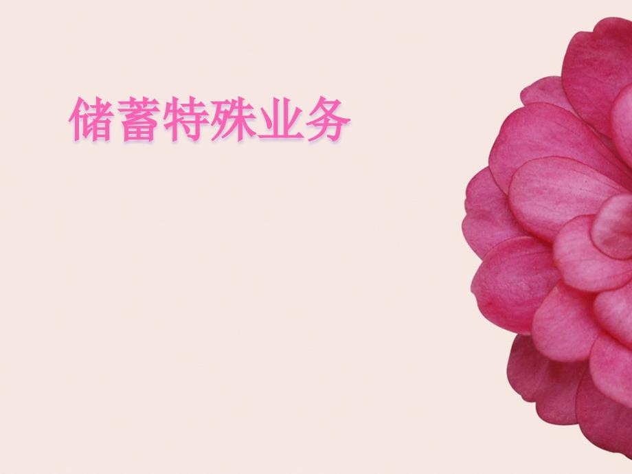储蓄特殊业务概要_第1页