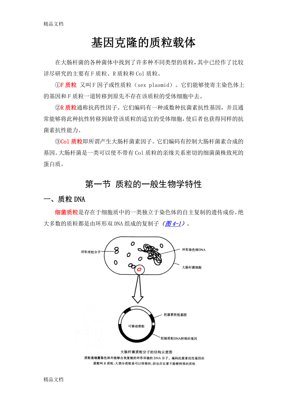 (整理)基因克隆的质粒载体._第1页