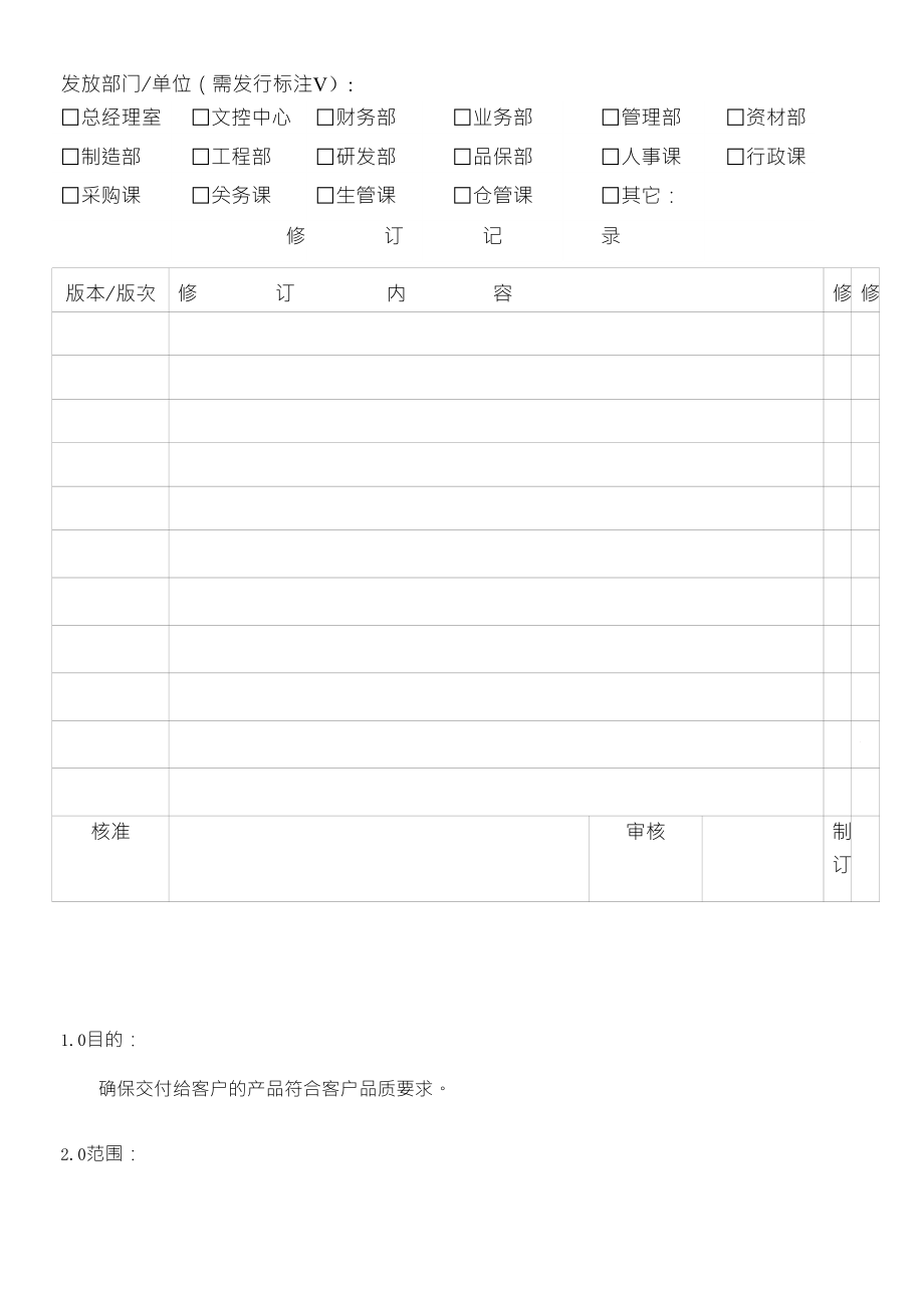 出货检验管理程序X页_第1页