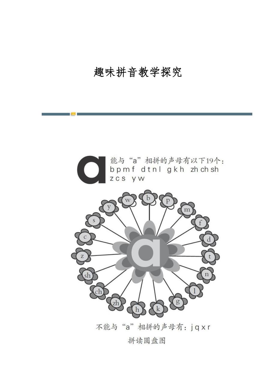 趣味拼音教学探究_第1页