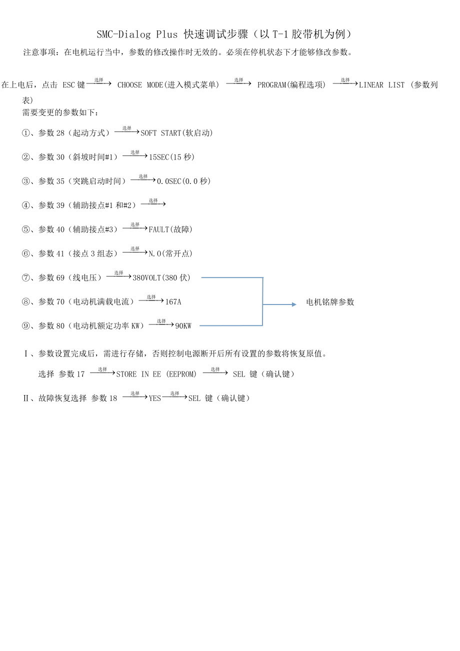 AB SMC软启动器调试步骤_第1页