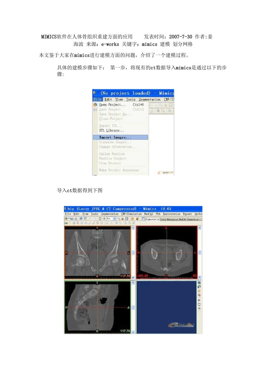 mimics教程（精编版）_第1页
