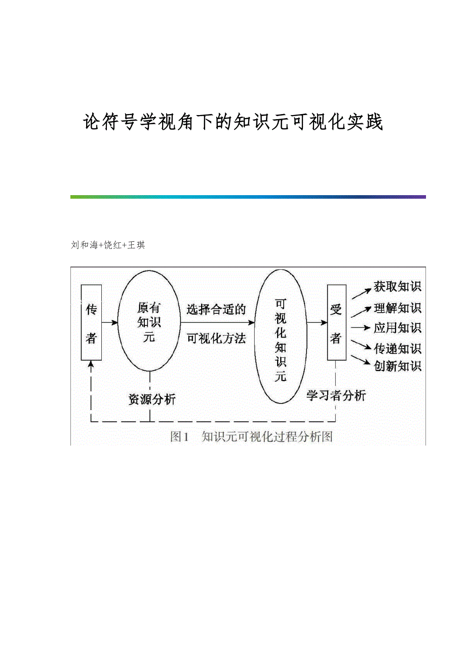 论符号学视角下的知识元可视化实践_第1页