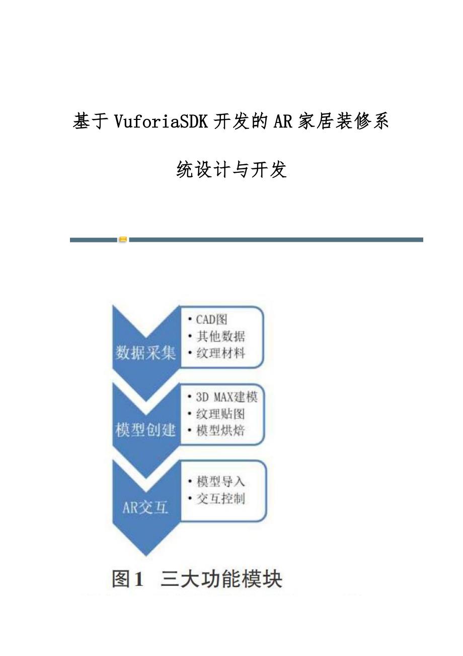 基于VuforiaSDK开发的AR家居装修系统设计与开发_第1页