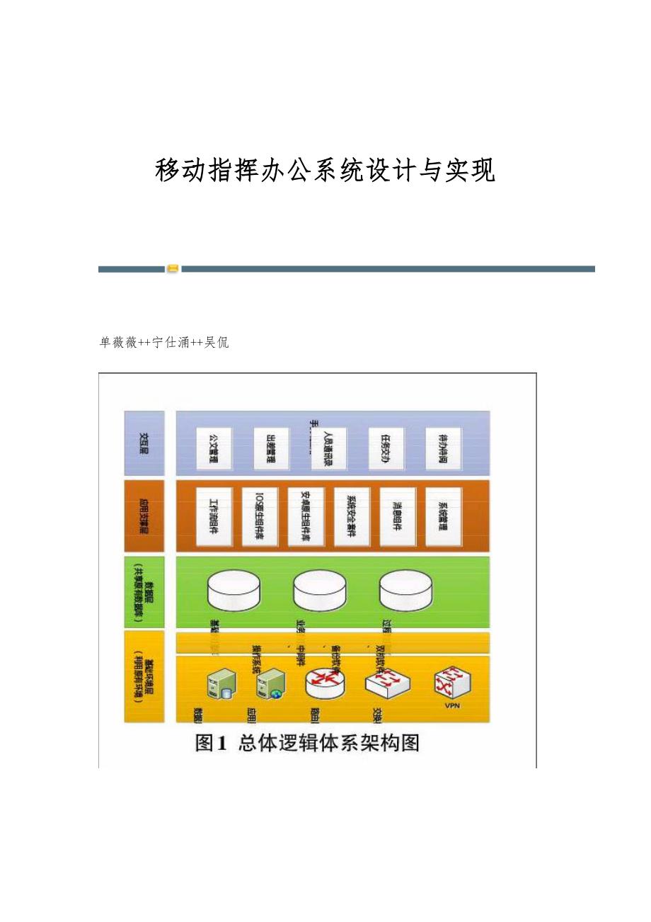 移动指挥办公系统设计与实现_1_第1页