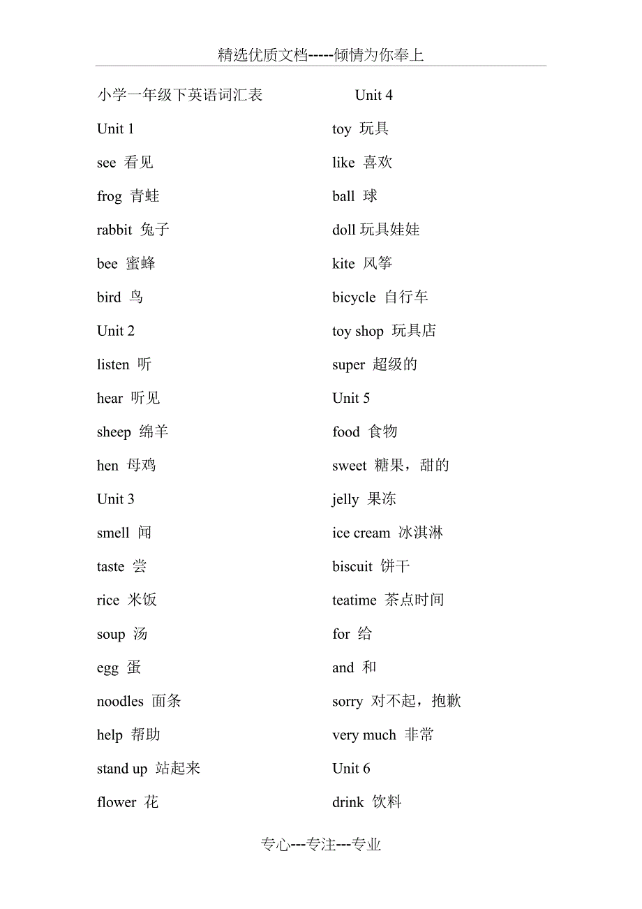 沪教牛津版小学一至六年级英语单词汇总(共42页)_第1页