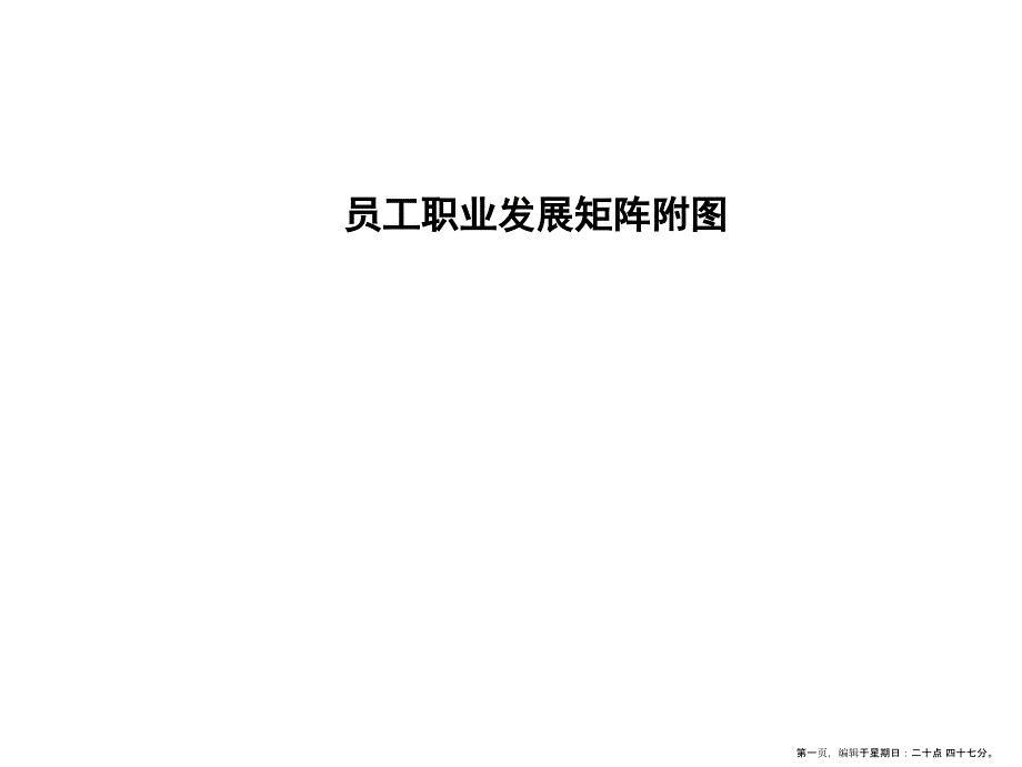 员工职业发展矩阵示意图(powerpoint 18页))_第1页