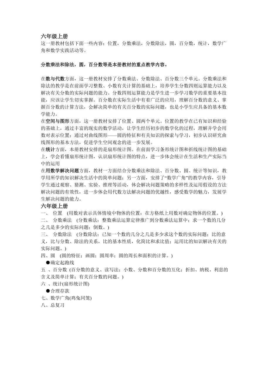 小六数学思维导图及相关知识点9页_第1页