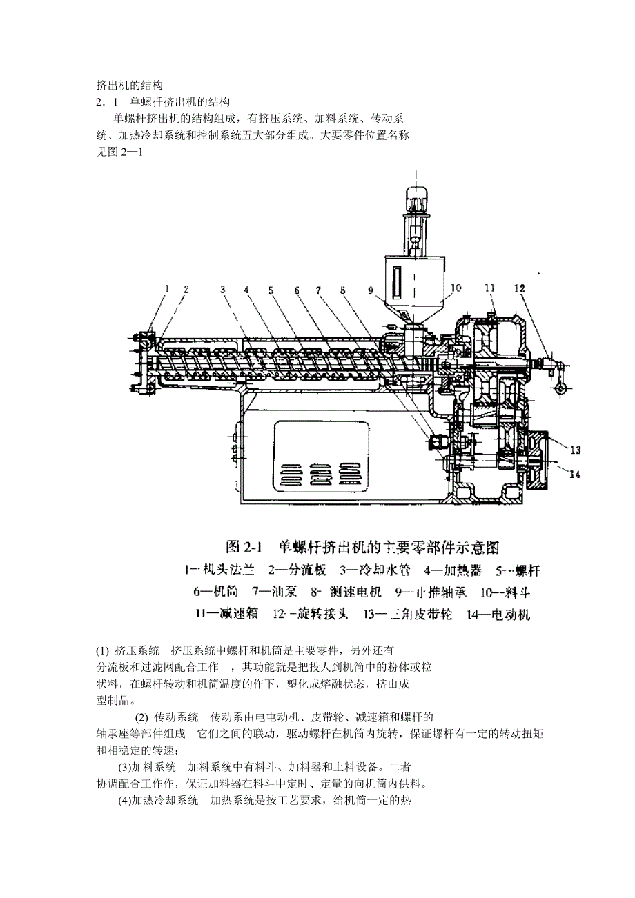 塑料机械知识—-单螺杆挤出机的结构19页_第1页