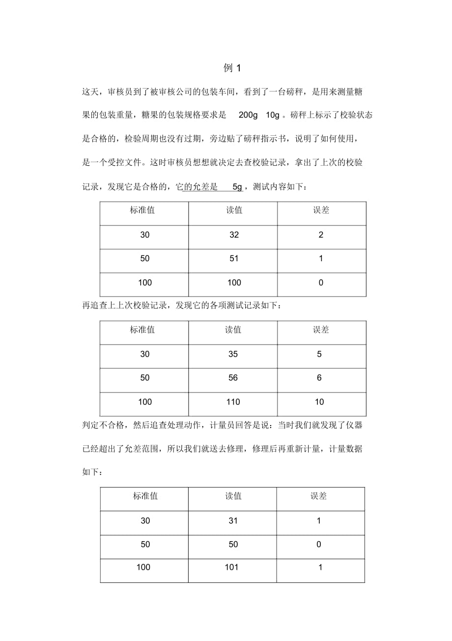 ISO情景案例参考答案_第1页