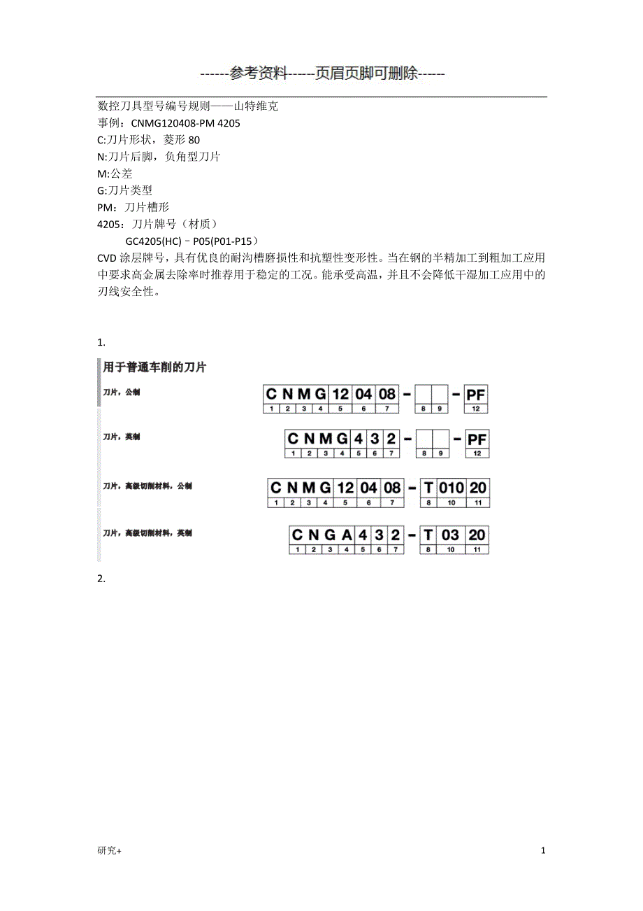 数控刀具命名规则-及牌号(材质)详情【专业研究】_第1页