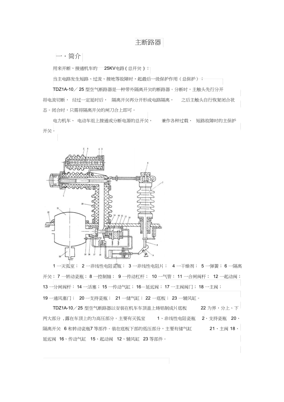 电力：主断路器_第1页