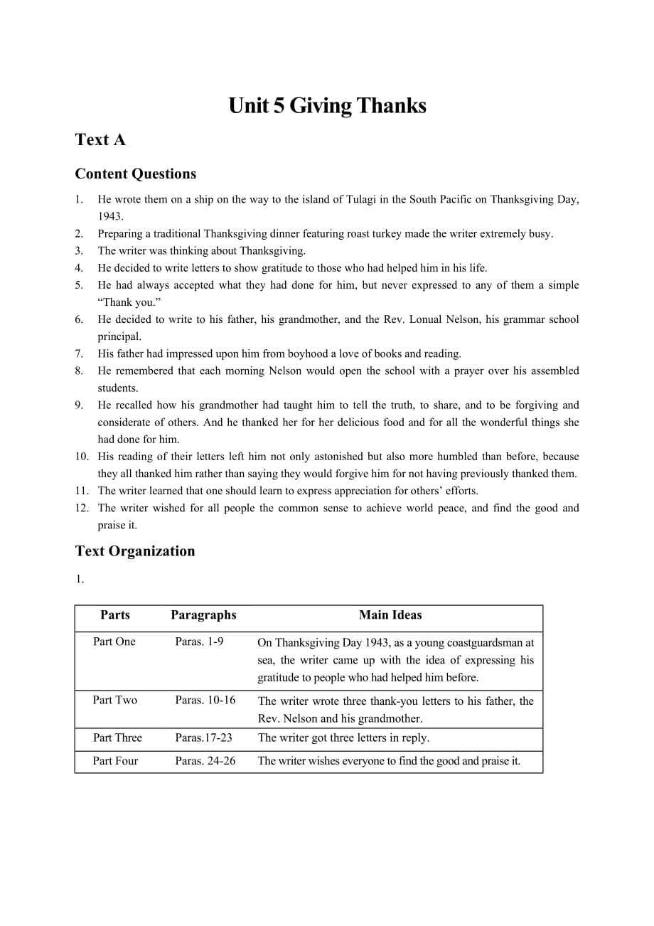 全新版大学英语综合教程第二版第三册课后习题答案第五单元_第1页