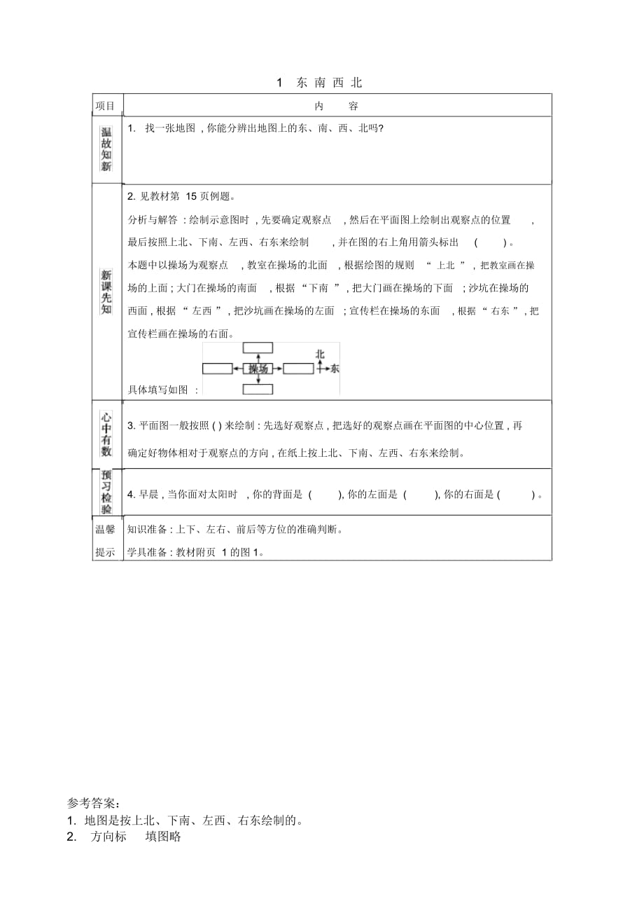 《东南西北》教案_第1页