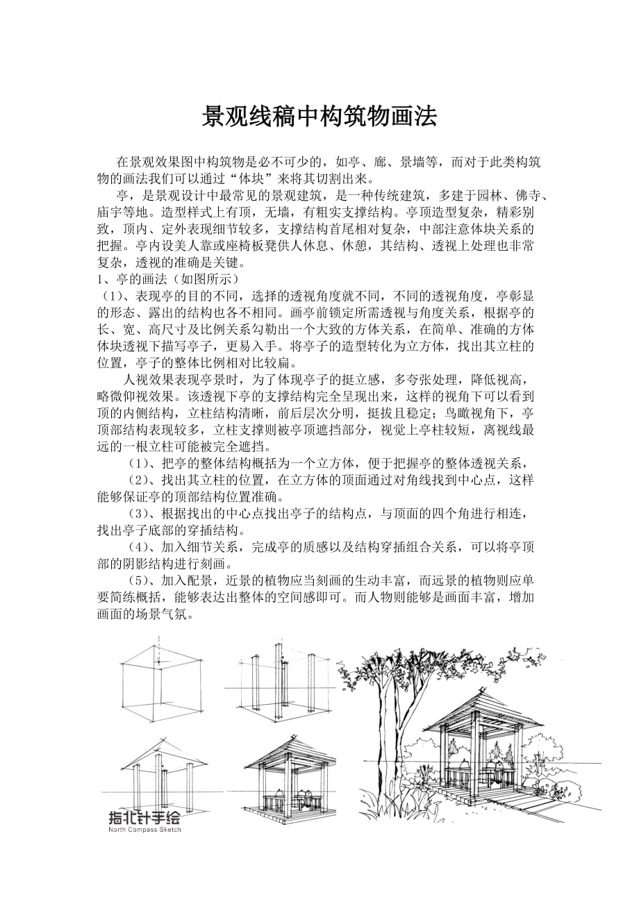 景观线稿中构筑物画法(总6页)_第1页