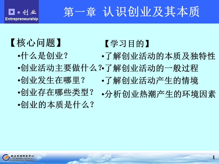 [精选]创业学课程_第1页