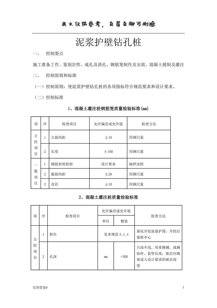 泥浆护壁钻孔桩#仅限借鉴_第1页