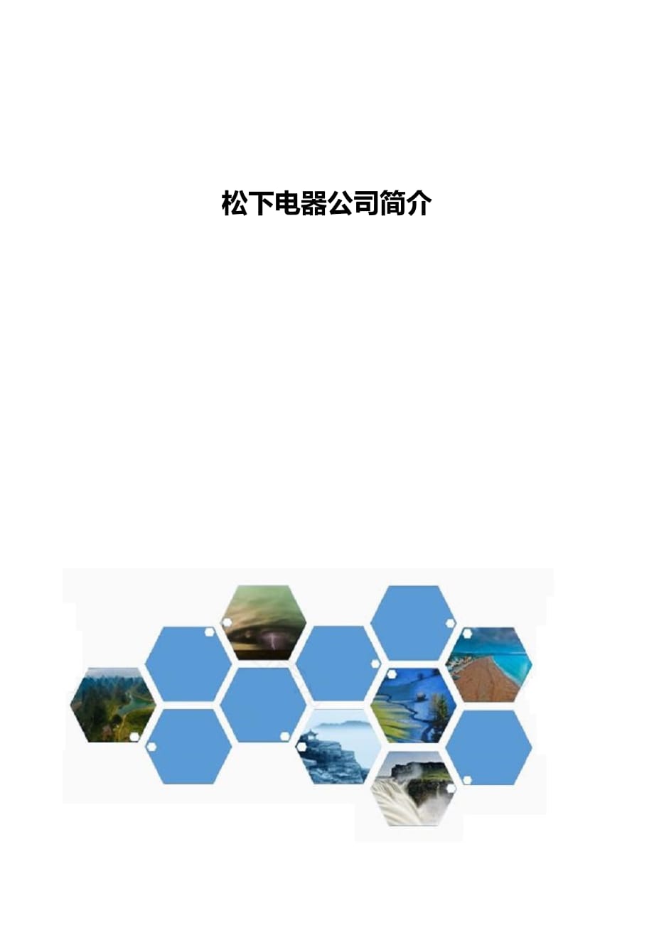 松下电器公司简介_第1页