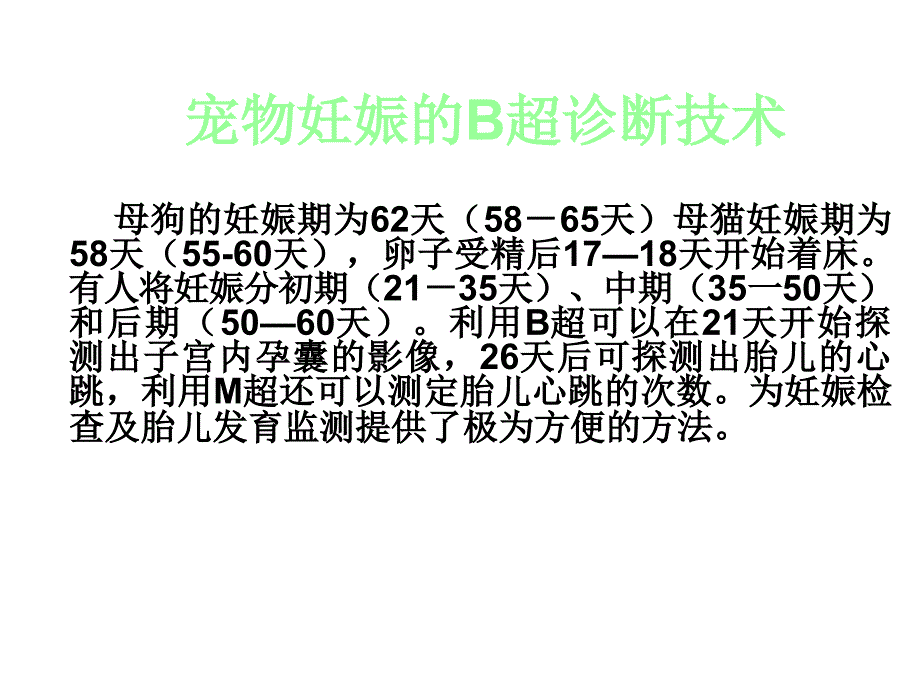 宠物胃肠及小器官超声检查（一）_第1页