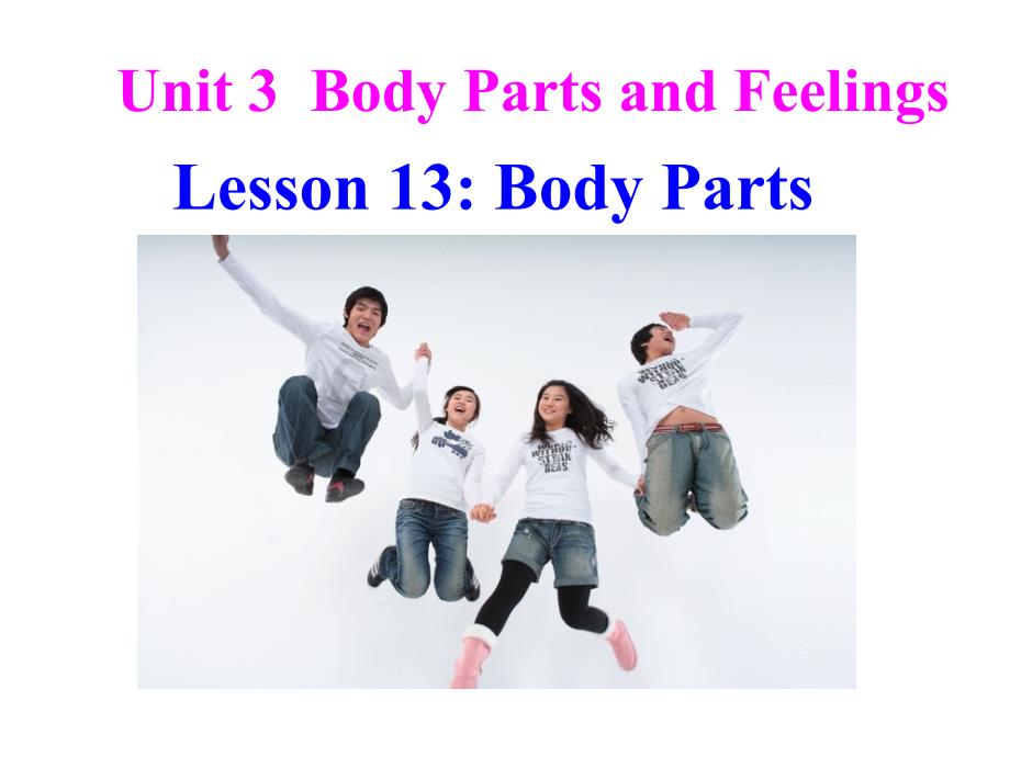 冀教版七年级英语上册 Unit 3 Lesson 13 Body Parts(共23张PPT)_第1页