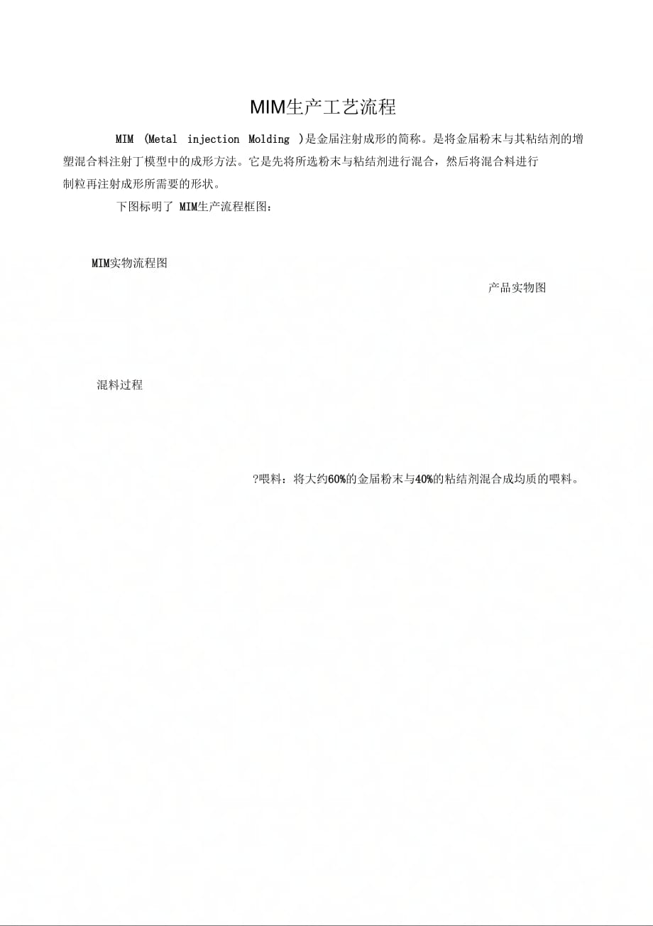 MIM生产流程_第1页