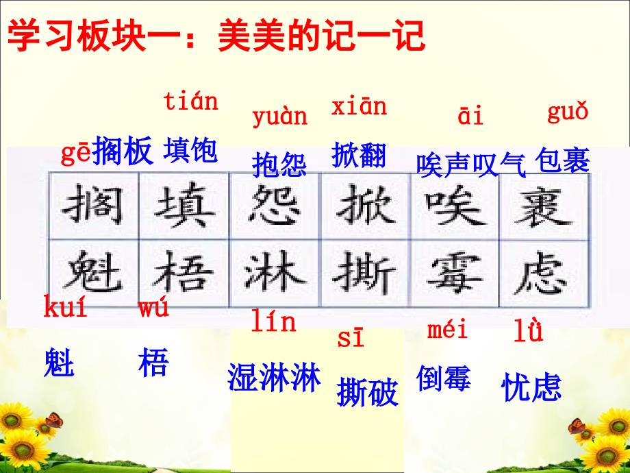 六年级上语文复习课件-第三单元_人教新课标_第1页