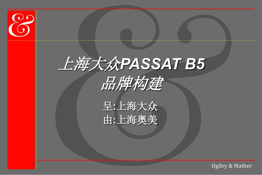 奥美—PASSAT广告提案29078_第1页