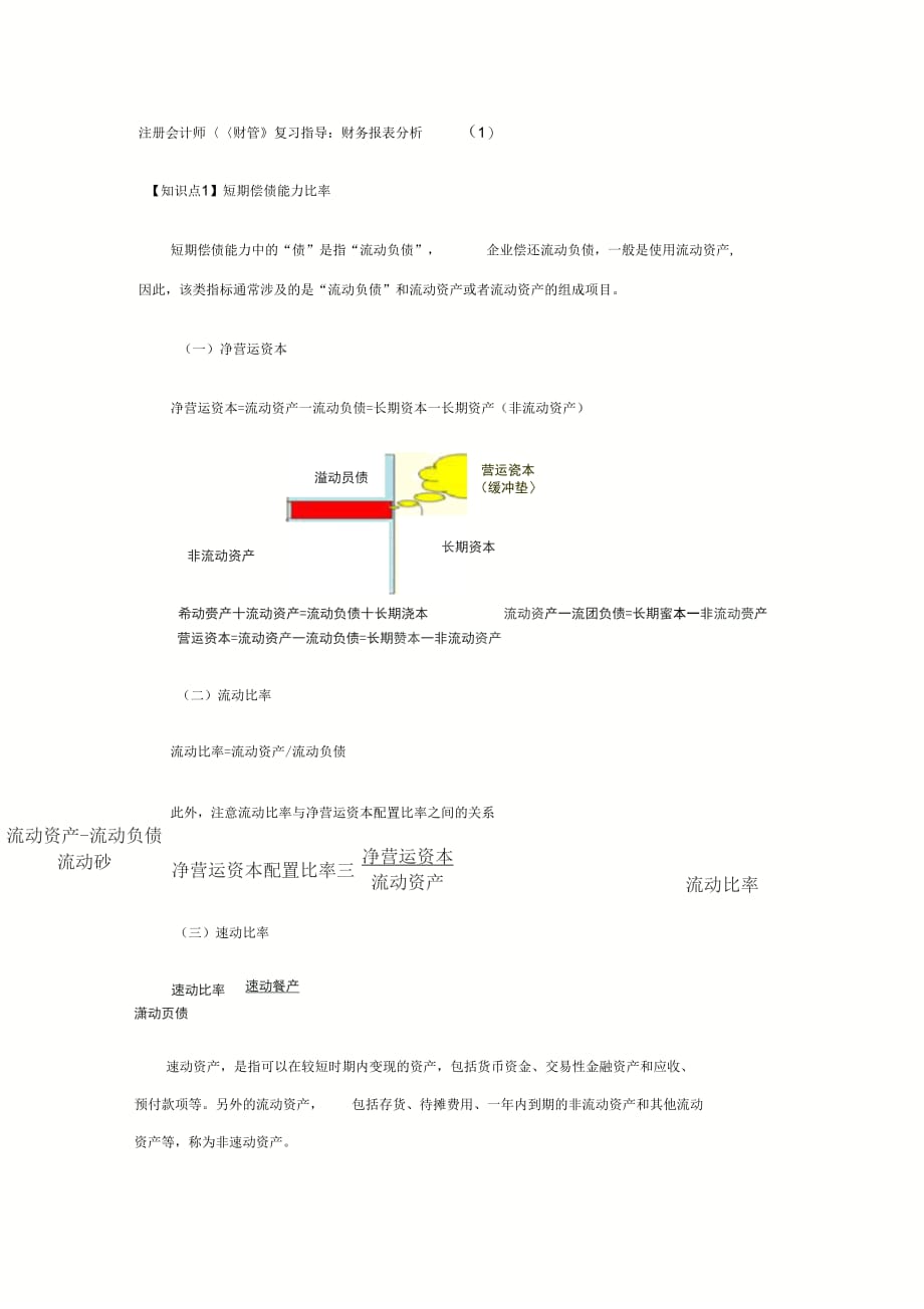 注册会计师《财管》复习指导：财务报表分析(1)_第1页